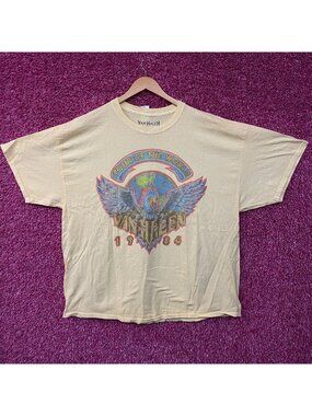 Van Halen 1984 Tour Of The World Retro Style Rock Graphic T-Shirt L/XL